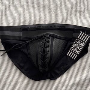 Cellblock 13 Black Lace-Up Briefs